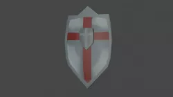 shield  Low-poly  3D model