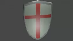 shield  Low-poly  3D model