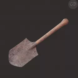 Shovel Medieval Style Low-poly  3D model