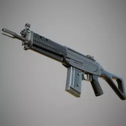 SIG SG 552 Commando 3D model