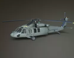 Sikorsky UH-60 Black Hawk helicopter 3D model