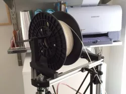 Simple top mounted filament reel holder for Kossel mini