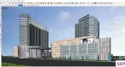 Sketchup residential complex A10 3D model