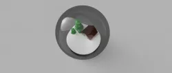 Snow Globe Low-poly  3D model