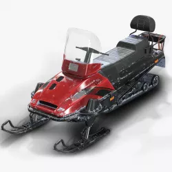 SnowMobile Low Poly  Low-poly  3D model