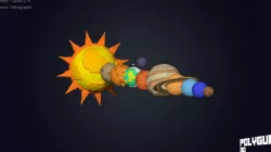 Solar System Low-poly  3D model