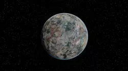 Space HDR Image of Stars with a Planet 3D model
