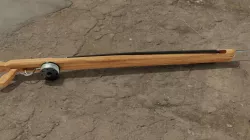 Speargun for spearfishing wood B 3D model Low-poly  UE4 Low-poly  3D model