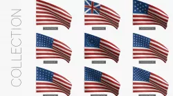 Stars and Stripes US Flags Collection 