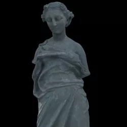 Statue of a nymph girl without arms 3D model