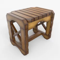 stool bench 3D model