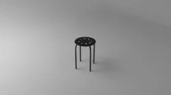 Stool Marius IKEA 3D model