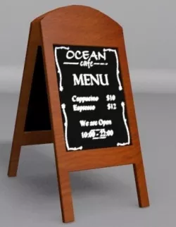 Street Menu 3D model