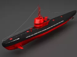 submarine 3D model