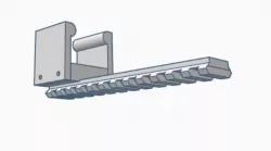 SVD rail adapter 3D model