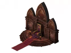 Tang Evil creatures - throne 02 3D model