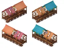 Tang Horse Racing Area - House 01 3D model