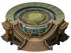 Tang Horse Racing Area - Stairs 01 3D model