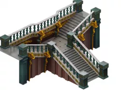 Tang Vampire warriors area - stairs 01 3D model