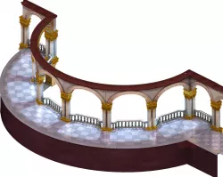 Tang Vampire Warriors Area - Wall 01 3D model
