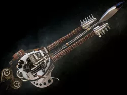 The Doof Warrior Guitar 3D model
