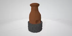 The stove and chinook from the game Rust Low-poly  3D model