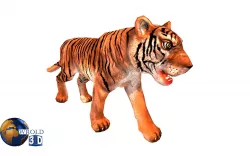  Tiger rigged Animated Lowpoly 3d model Low-poly  3D model