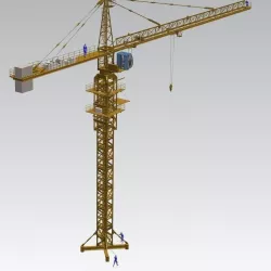 Tower Crane -Assembly Low-poly  3D model