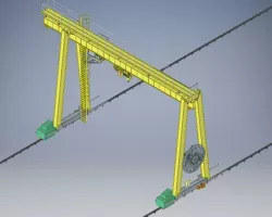 Tower Gantry Crane Low-poly  3D model