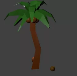 tree palm Low-poly  3D model
