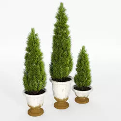 Tuscan Planters 3D model