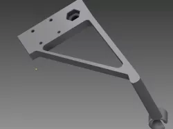 Type A Machines 2014  Improved Spool holder with bearings and G2 extruder lower guide