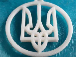Ukrainian symbol in a circle