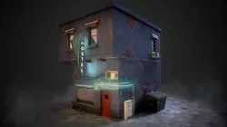 Urban House Low-poly  3D model