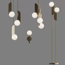 WEST ELM Bower LED Lamp 3D model