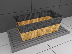 Wicker Basket 3D model