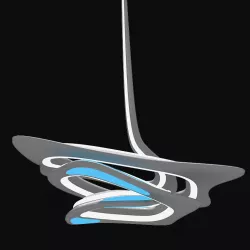 Zumtobel Lighteriors VorteXX Chandelier by Zaha Hadid 3D model