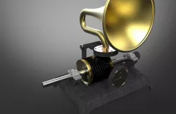 1800s musical alarm clock concept Free 3D model