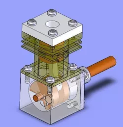 2 stroke engine Free 3D model
