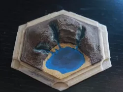 3D Catan Gold Tile