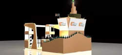 3x5 booth exhibition Stand 3D model