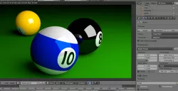 4 pool balls Free 3D model