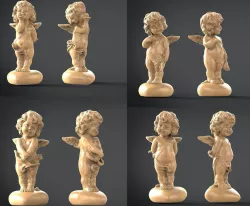 4pcs Beautiful little angles 3d printer and artcam programmes 3D model