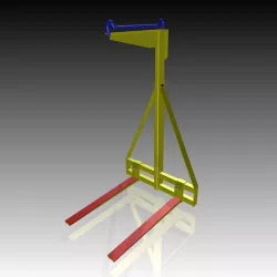 Adjustable Pallet Lifter Free 3D model