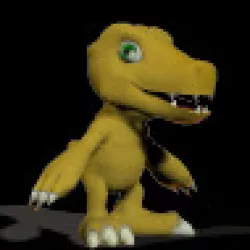 Agumon poser Free 3D model