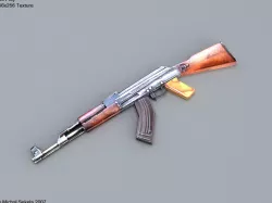 AK-47 low-poly Free low-poly  3D model