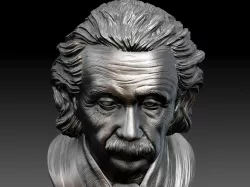 Albert Einstein sculpture Free 3D model