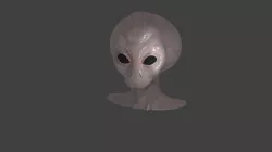 Alien Head Free 3D model