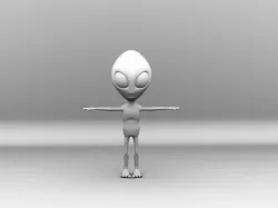 Alien Model Free 3D model