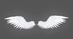 Angel Wings Low-poly  3D model